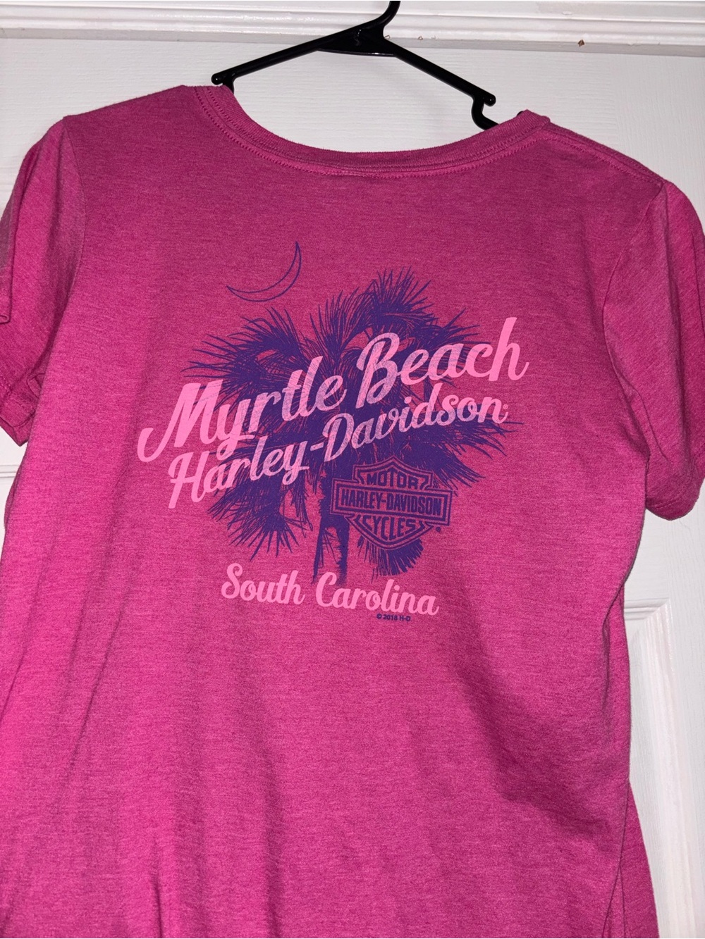 Harley-Davidson Myrtle Beach Short Sleeve Tee - Fuchsia